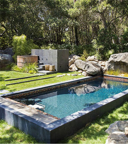 A Fitness System in a backyard