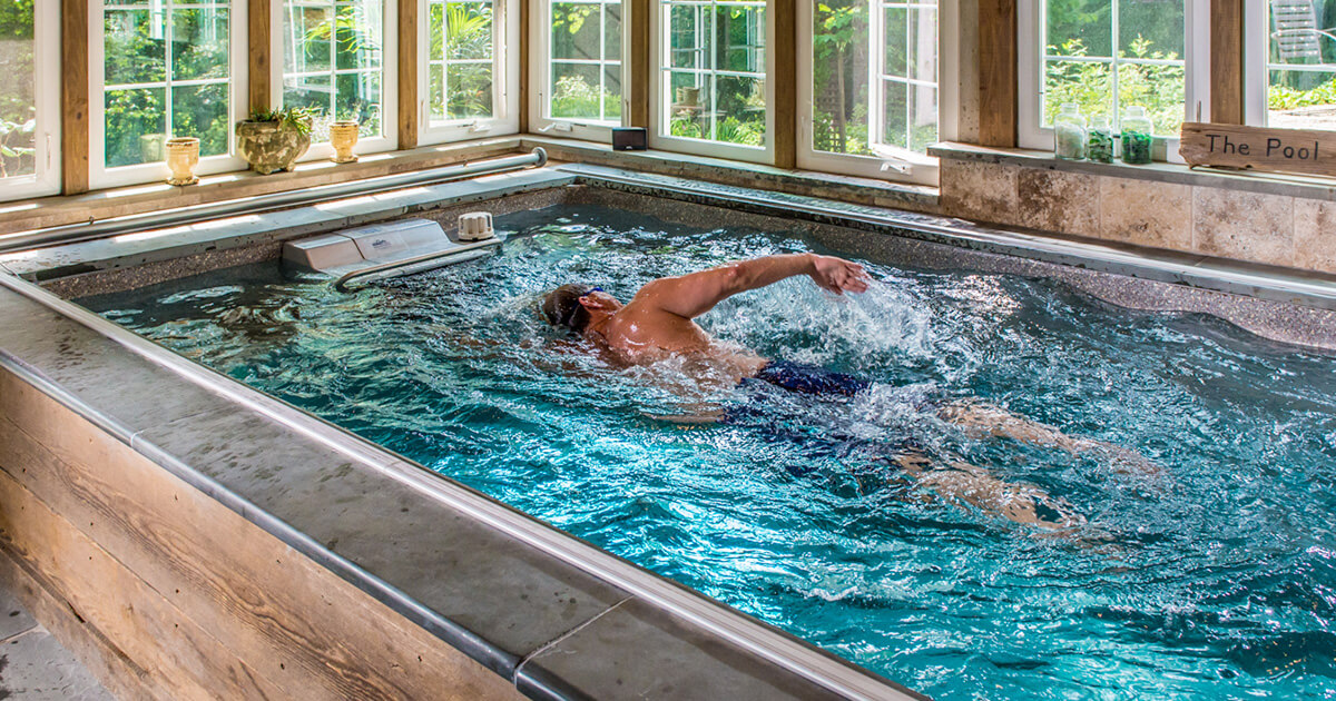 pool with current to swim against
